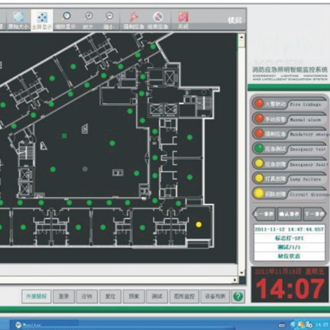 消防应急照明和疏散指示系统监控界面
